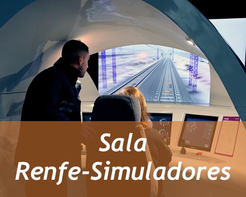 Exposicin permanente: Sala Renfe-Simuladores